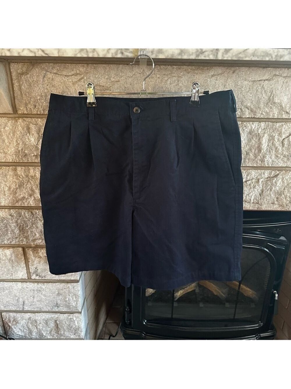 Haggar EZ’s Navy Khaki Chino Shorts M 36